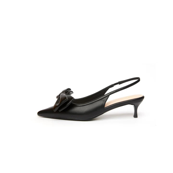 The Korner | Kedi Bow Heels - Black