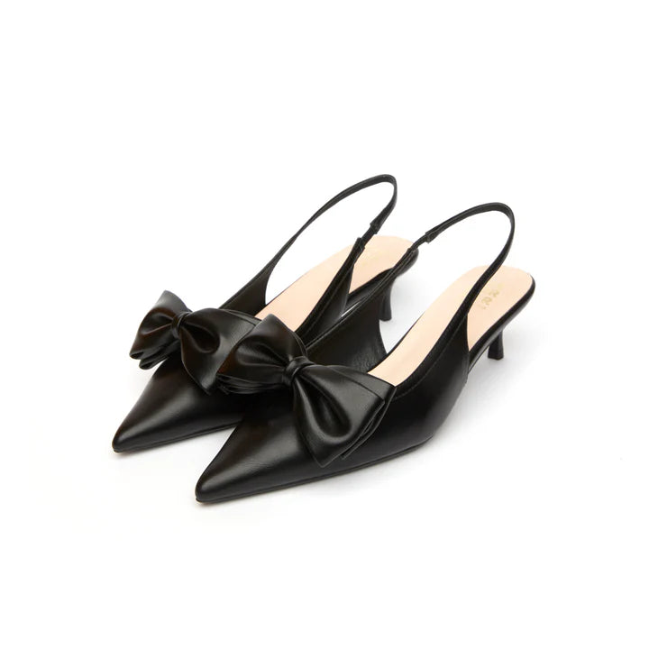 The Korner | Kedi Bow Heels - Black