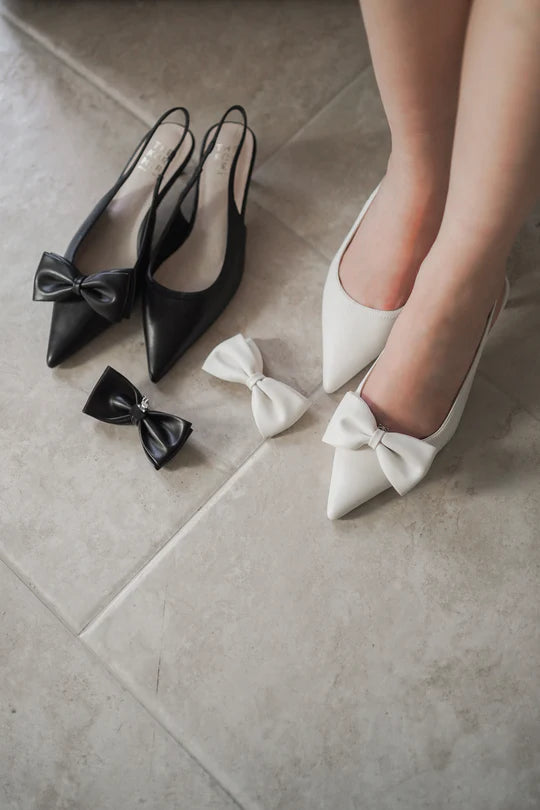 The Korner | Kedi Bow Heels - Black